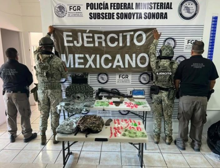 Asegura Mesa Estatal de Seguridad más de 7 millones de dosis de droga y detiene a 86 personas en operativos por Sonora