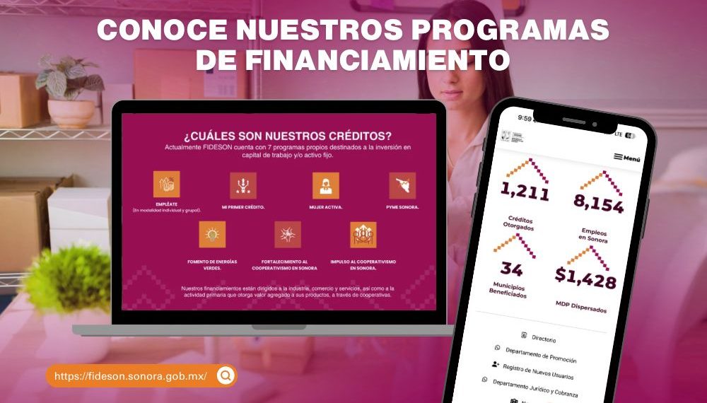 Promueve Gobierno de Sonora el desarrollo de negocios mediante financiamiento