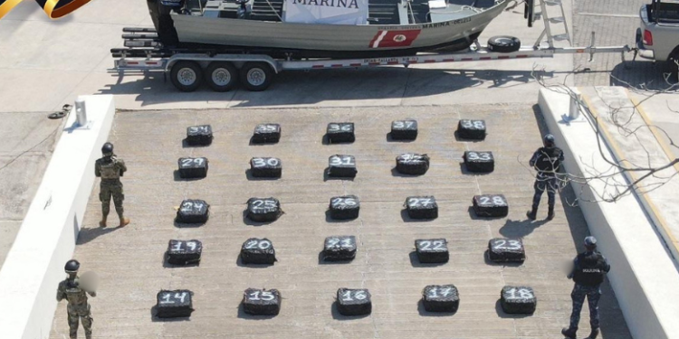 Semar aumenta 47% aseguramiento de cocaína en operaciones marítimas