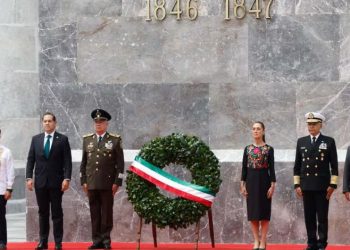 Sheinbaum conmemora a los Niños Héroes de Chapultepec