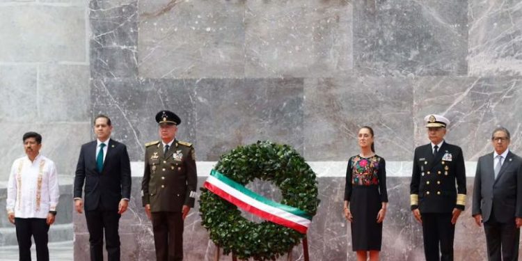 Sheinbaum conmemora a los Niños Héroes de Chapultepec