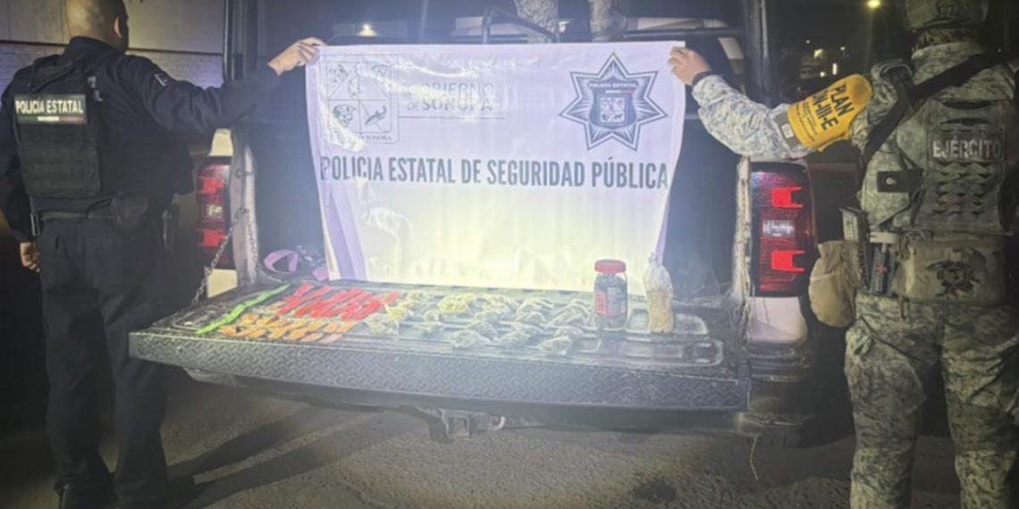 Operativo coordinado PESP–Defensa asegura narcótico en Hermosillo