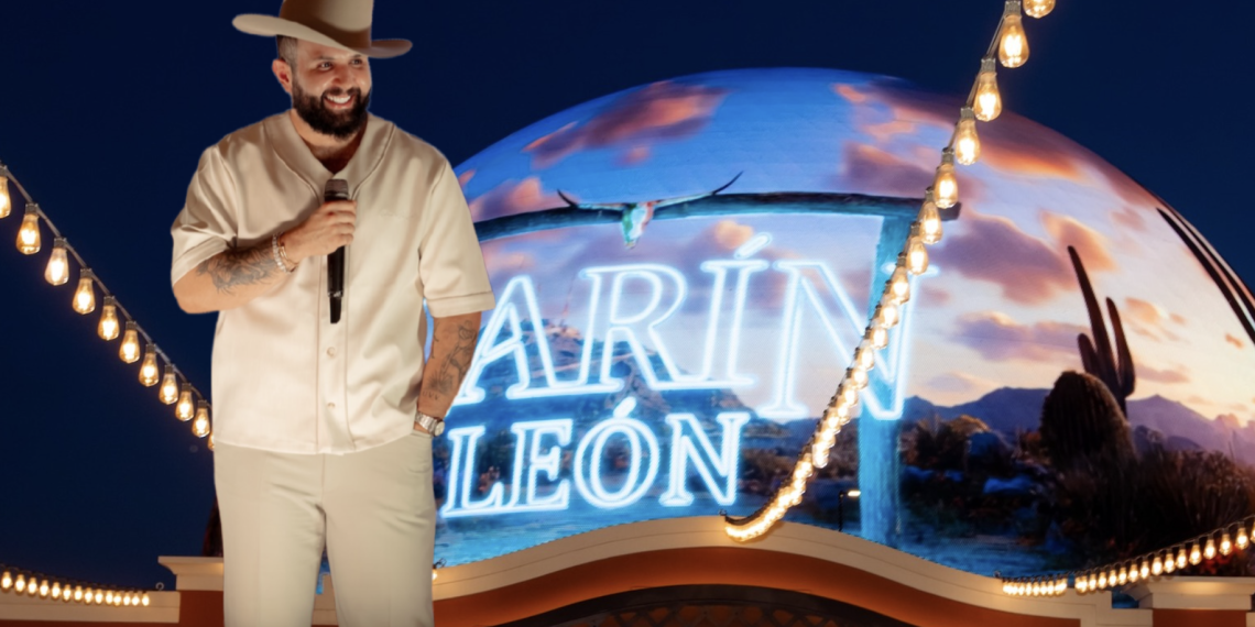 Carín León se convierte en el primer artista latino en presentarse en The Sphere de Las Vegas