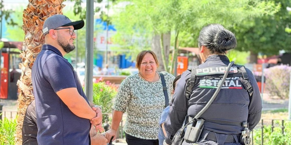 Policía Estatal comparte información preventiva a ciudadanos de Hermosillo