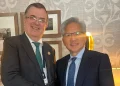 Hablan Ebrard y CEO de Nvidia sobre la IA