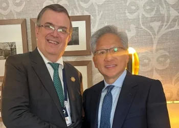 Hablan Ebrard y CEO de Nvidia sobre la IA