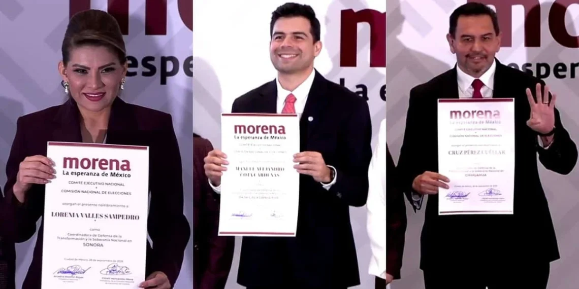 Morena define a sus coordinadores estatales; estos son