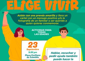 Invitan a hermosillenses a sumarse al crucero “Elige Vivir” por la prevención del suicidio