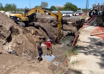Avanza 75% rehabilitación del colector sanitario Quintero Arce