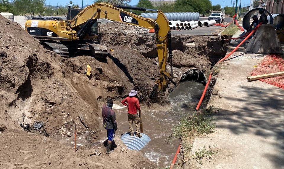 Avanza 75% rehabilitación del colector sanitario Quintero Arce