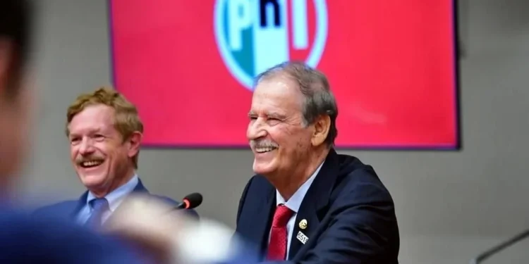 Reciben a Fox… ¡en el PRI!