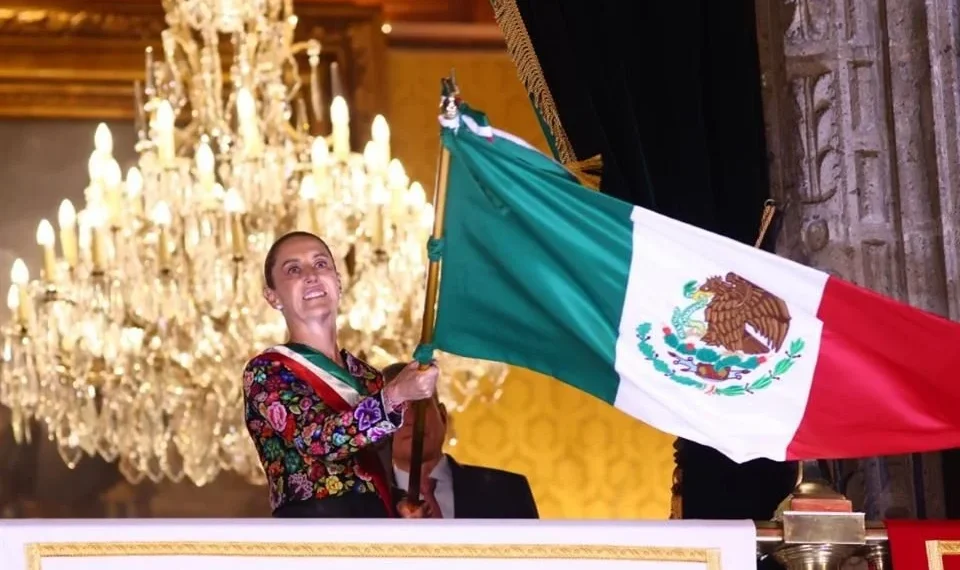 Da Sheinbaum su segundo Grito de Independencia