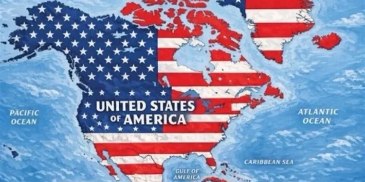 Pone Trump, ahora, a México y Canadá como parte de EU