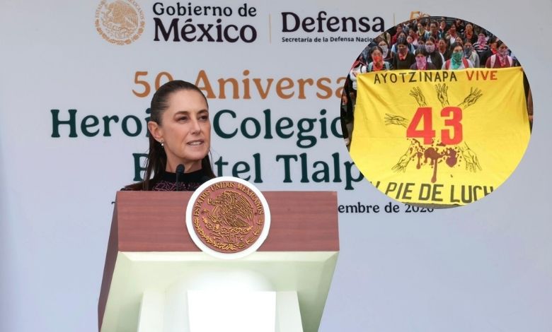 Sheinbaum niega protección al Ejército en caso Ayotzinapa