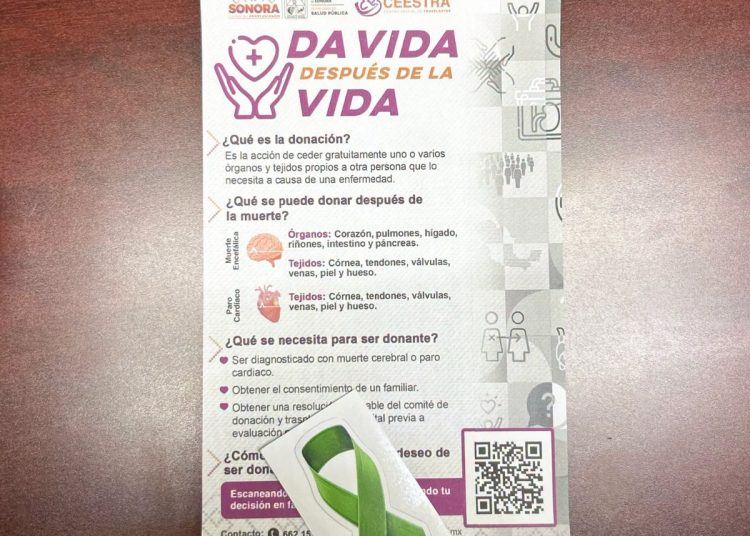 Promueve Gobierno de Sonora cultura de la donación de órganos y tejidos entre trabajadores de Conalep