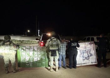 Detiene operativo coordinado a hombre con más de 100 envoltorios de narcótico en Agua Prieta