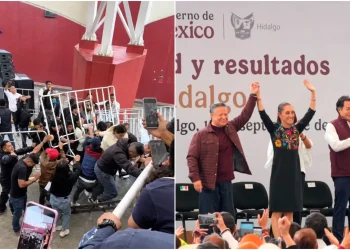 Normalistas y CNTE tensan la gira de Sheinbaum por Hidalgo y Oaxaca