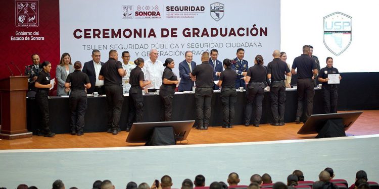 Gobernador Durazo duplica Policía Estatal: se integran 271 nuevos elementos egresados de la USP