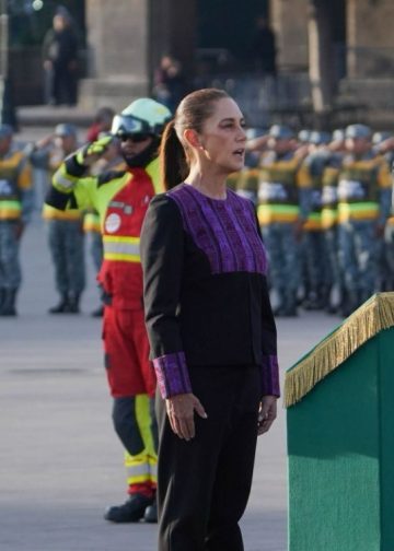 Sheinbaum encabeza homenaje a víctimas de los sismos de 1985 y 2017