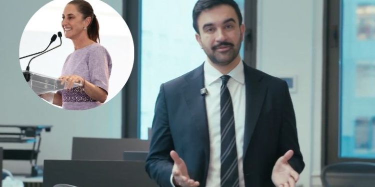 Alcalde de Nueva York elogia políticas de Claudia Sheinbaum