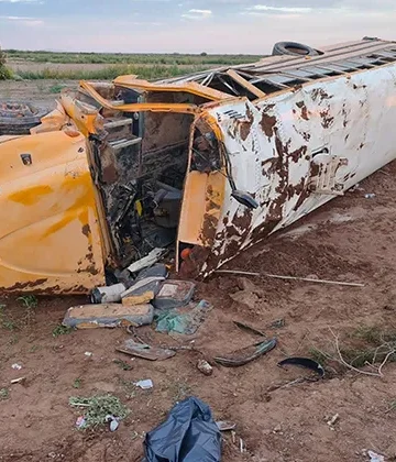 Deja camionazo un muerto y 46 heridos en la Costa de Hermosillo