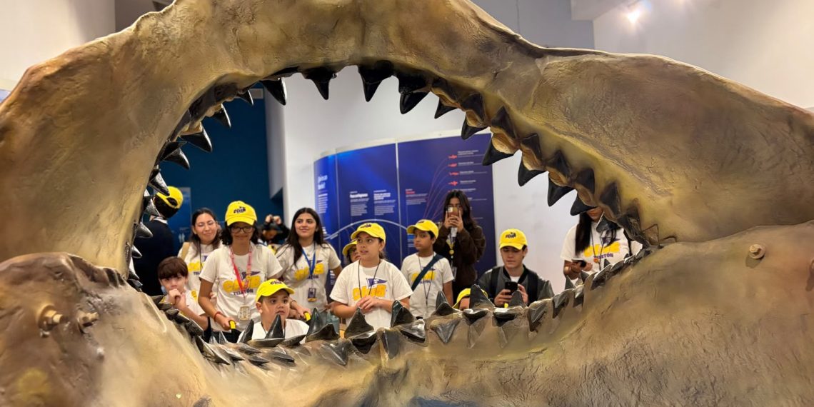 Viven niñas y niños del Club Teletón la experiencia “TIBURONES” que suma más de 15 mil visitantes