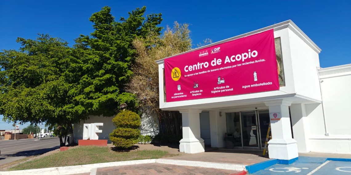 Gobierno de Sonora abre centro de acopio por afectaciones de lluvias