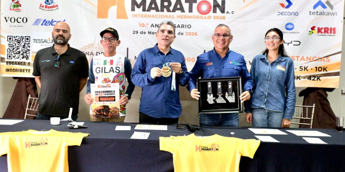 Supera los 2 mil 700 inscritos el Gran Maratón Internacional de Hermosillo 2026 a un mes de celebrarse