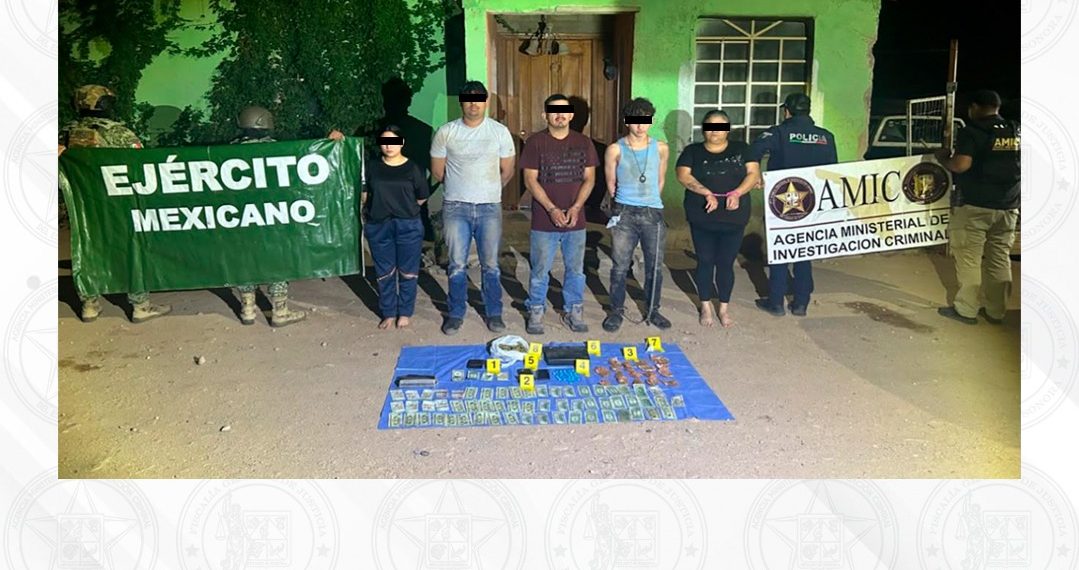 AMIC captura en Ímuris a cinco presuntos integrantes de grupo delictivo