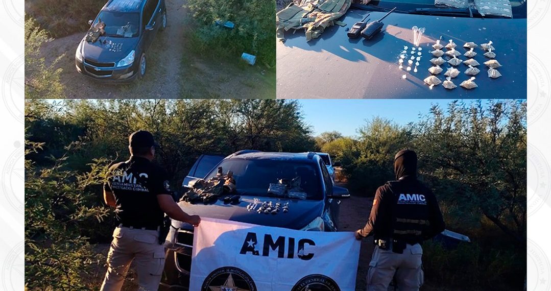 Operativos de AMIC dejan narcóticos, equipo táctico y un detenido en Magdalena e Ímuris