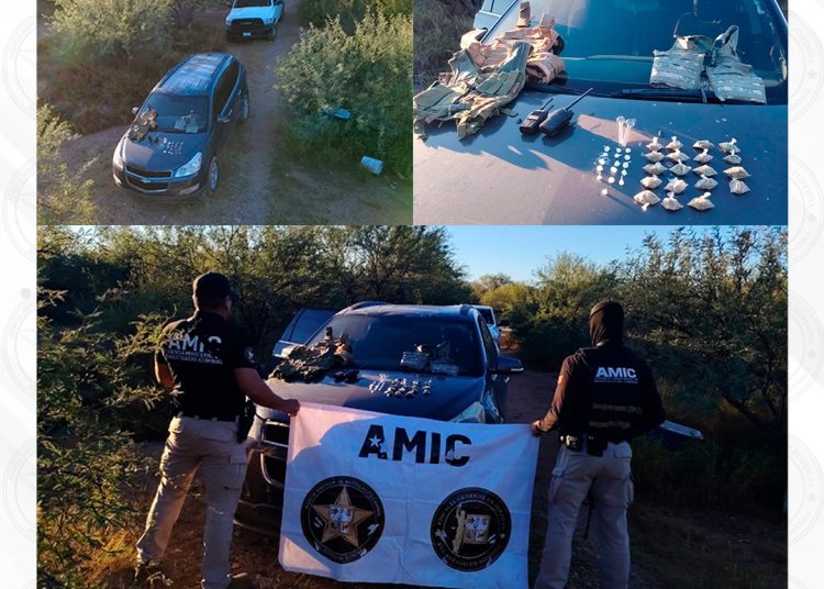 Operativos de AMIC dejan narcóticos, equipo táctico y un detenido en Magdalena e Ímuris