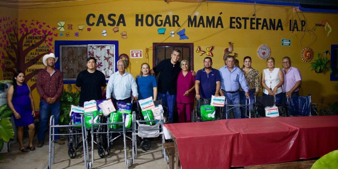 Cumple diputado Ramón Flores compromiso con la Casa Hogar Mamá Estefana