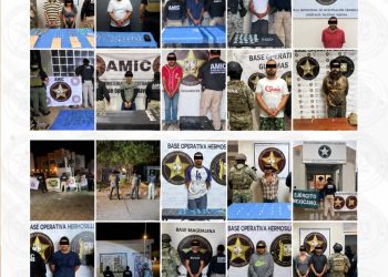 Realiza la AMIC 31 cateos en Sonora: 18 detenidos y más de 740 envoltorios con narcóticos asegurados
