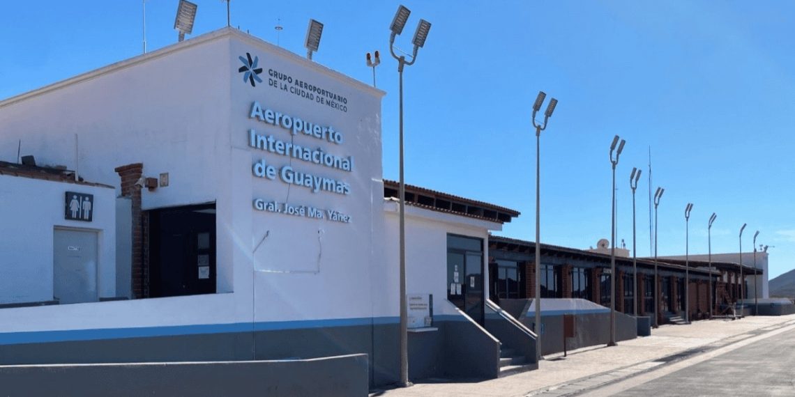Aeropuerto de Guaymas avanza en su modernización con inversión de 449 millones de pesos