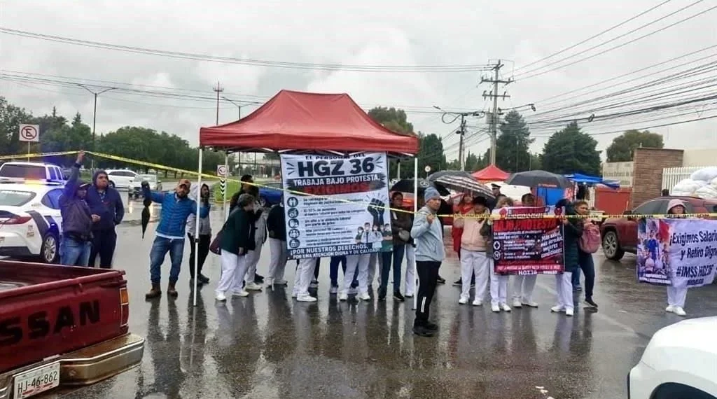 Extienden trabajadores del IMSS protestas a nivel nacional