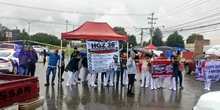 Extienden trabajadores del IMSS protestas a nivel nacional