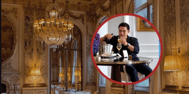 En suite de 200 mil pesos por noche; así aparece el hijo de Taddei en París