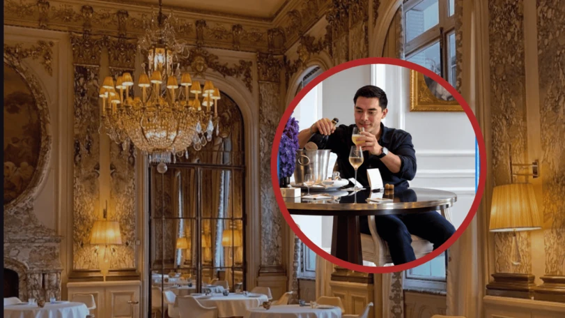 En suite de 200 mil pesos por noche; así aparece el hijo de Taddei en París