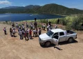 Colectivos realizan jornada de búsqueda de desaparecidos en la presa El Comaquito en Ímuris