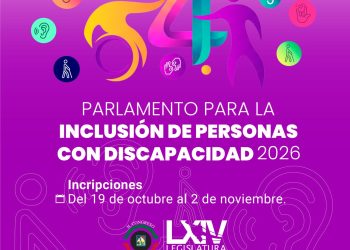 Abre Congreso de Sonora convocatoria a participar en el Parlamento para la Inclusión de Personas con Discapacidad 2026