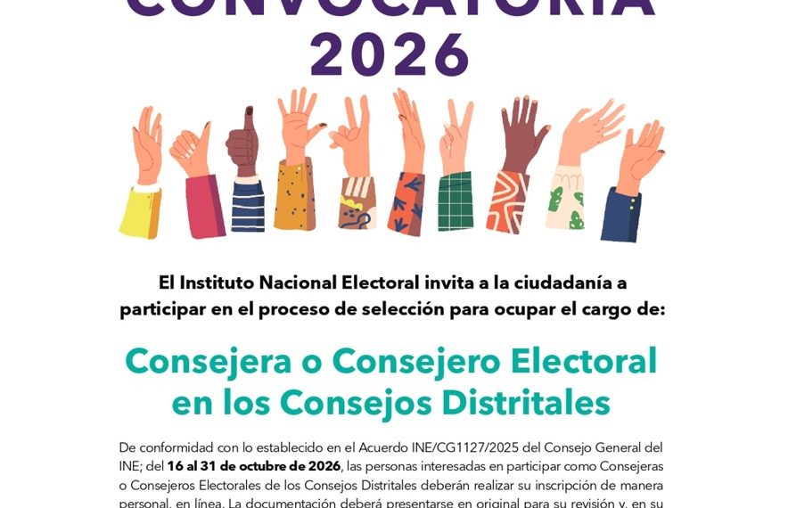 Convoca INE a integrar Consejos Distritales en Sonora