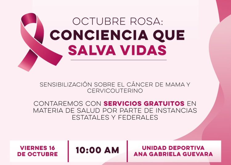 Gobierno de Sonora realizará Foro Octubre Rosa para promover la prevención del cáncer