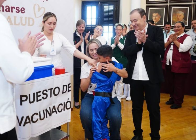 Inicia Gobernador Durazo campaña de vacunación; serán más de 1 millón de dosis contra influenza y COVID-19