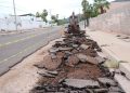 Inician reparaciones en calles dañadas por huracán ‘Polo’ en Guaymas