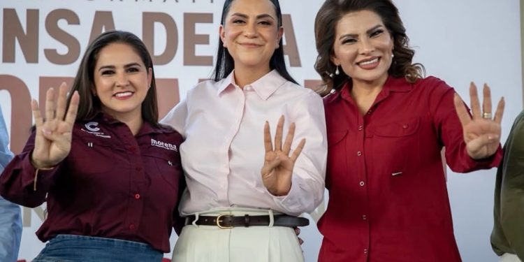 Celida López da la bienvenida a Ariadna Montiel , Presidenta de Morena y reafirma su apoyo a la coordinadora estatal Lorenia Valles