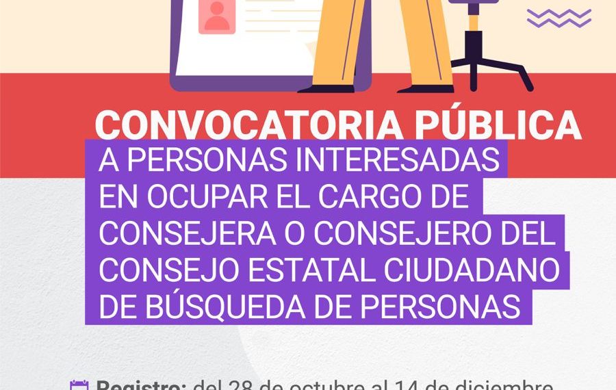 Abre Congreso de Sonora convocatoria para integrar el Consejo Estatal Ciudadano de Búsqueda de Personas