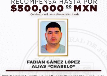 FGJES ofrece hasta 500 mil pesos de recompensa por cada una de tres personas buscadas por la justicia
