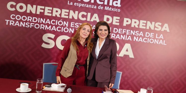 Presenta Morena Sonora a Lorenia Valles como su coordinadora estatalde la Defensa de la Transformación y la Soberanía Nacional