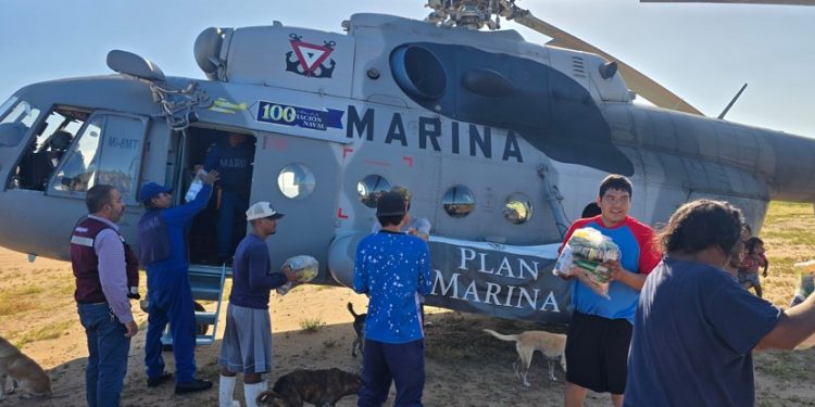 Plan Marina mantiene apoyo a comunidades rurales incomunicadas por “Polo”