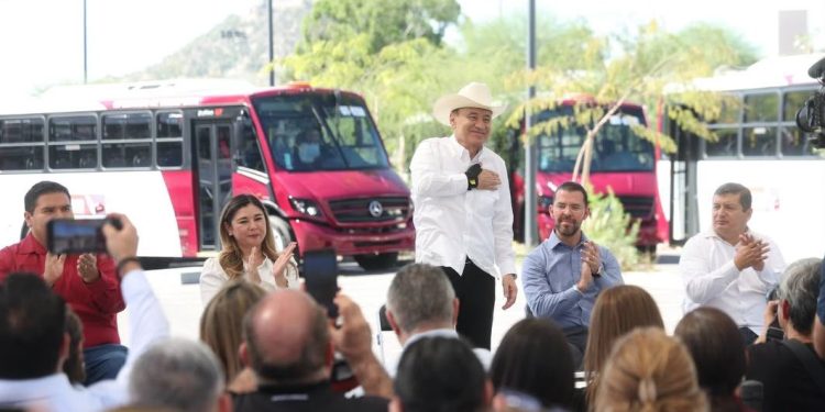 Con la incorporación de 175 unidades nuevas, Gobernador Durazo moderniza transporte público de Hermosillo